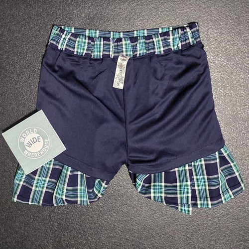 🆕️ NEW Justice X Stranger Things Plaid Skirt/ Lined Girls in Green Patched - M - Picture 9 of 21