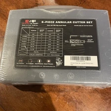 Versatile 6-Piece High Speed Steel Annular Cutter Kit for Precision Drilling