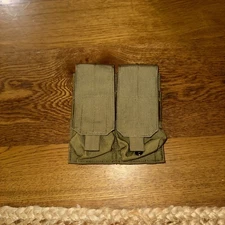Eagle Industries Double MOLLE STANAG Magazine Pouch Old Gen GWOT Style Khaki Tan