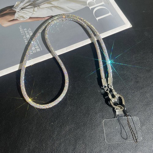 Crystal Rhinestone Phone Lanyard Phone Case Chain Straps Phone Accessories - Photo 7 sur 18