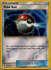Poke Ball Reverse Holo Uncommon SM Base Set 125/149 NM