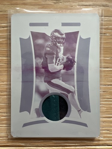 2022 Panini National Treasures Patch Magenta Printing Plate Dallas Goedert 1/1 - Afbeelding 1 van 2