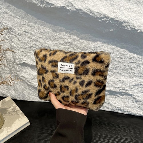 Zipper Design Sanitary Mat Bag Plush Canvas Credit Card Holder Woman Girls - Picture 8 of 11