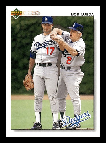 1992 Upper Deck #666 Bob Ojeda/Tommy Lasorda - Picture 1 of 2