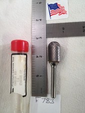 1 NEW PREMIUM CARBIDE 1/4" SHANK CARBIDE BURR SC-6 SINGLE CUT. RADIUS END (F783)