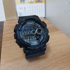 Casio G-Shock GD-100 Men's Digital Watch LCD Reverse Display Tested