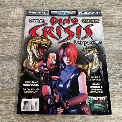 Dino Crisis Official Capcom Versus Books Strategy Guide With Poster