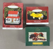 Hallmark Keepsake Christmas 3 Ornaments 1997, 1999, 2002 N/OB ST104c 