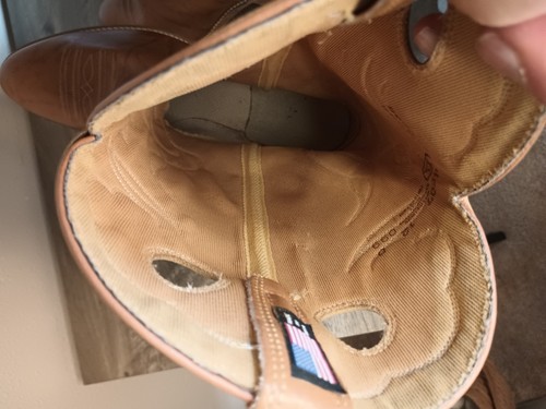 Rare Vtg 90s Acme Western 4607 Leather Cowboy Boots Mens 12 D Made USA Worn Once, $79.99 - Photo 11