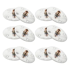 12 Pcs Sofa Leg Fixing Piece Flat Mounting Plates Furniture Attachment