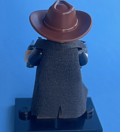 NUEVO Lego Vaquero Sheriff con Gabardina Personalizada Revólveres Bandido Ala Ancha Sombrero - Imagen 3 de 3
