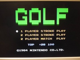 Famicom Golf FC Game Cart No Box Complete Tested Compatible with NES