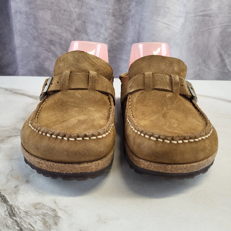 Birkenstock Buckley Tan Suede Clog Women's Size 40 Narrow Fit - Image 3 of 4