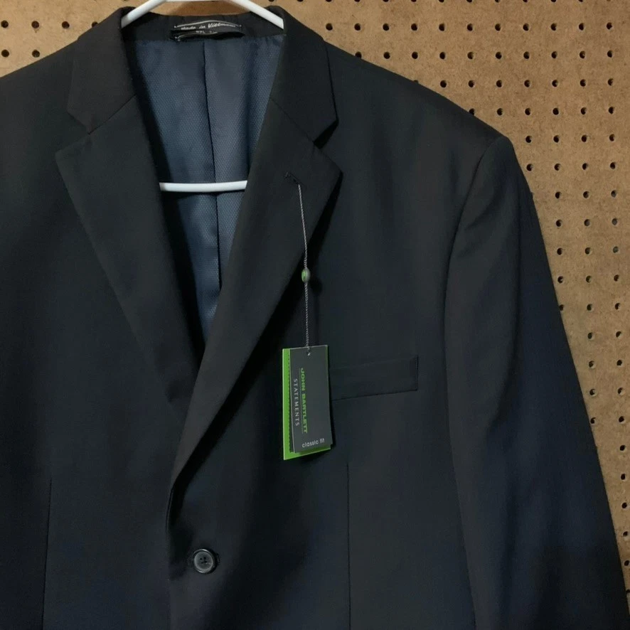 Casaco esportivo John Bartlett Statements masculino ajuste clássico azul marinho blazer 44S NOVO Preppy - Imagem 2 de 4