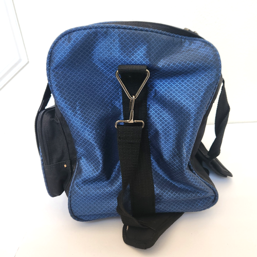 Storm 1 Ball Solo Tote Bowling Bag Black & Blue with 2 Side Pockets - Picture 7 of 10