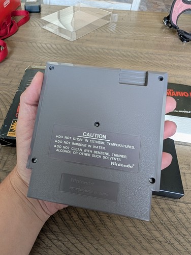 Super Mario Brothers Nintendo NES Hang Tab 5 Tornillos CIB Impresión Temprana - Imagen 9 de 11