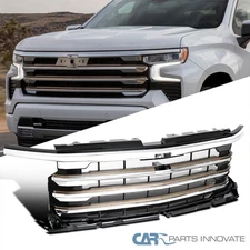Fits 2019-2025 Chevy Silverado 1500 High Country Chrome Front Hood Grille 22-24