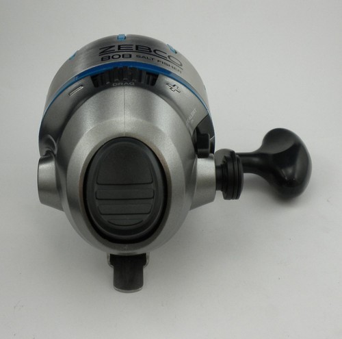Zebco 2140439 808JSF Saltwater Spincast Push-Button Reel w/ 20Lb Line Bait Alert - Picture 2 of 9