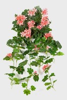 Artplants KüNstliche Geranie Kaisa Auf Steckstab, Rosa, 70Cm