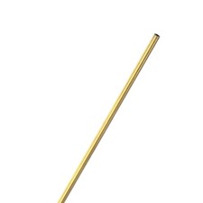 1-Pack Brass Round Tube, 3mm OD 0.75mm Thick 300mm Length Straight Pipe Tubing