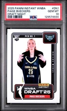 2025 PANINI INSTANT WNBA DRAFT NIGHT PAIGE BUECKERS #DN1 PSA 10