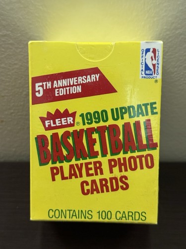 1990-91 Fleer NBA Basketball 5th Anniversary Update Factory Sealed 100 Card set