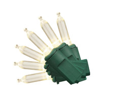 Home Accents Holiday Mini LED Christmas Lights 100 Count Warm White Steady Lit
