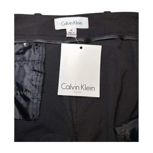 NWT Calvin Klein Modern Fit Suit Dress Pants Size 8 Women's Black - Picture 7 of 9