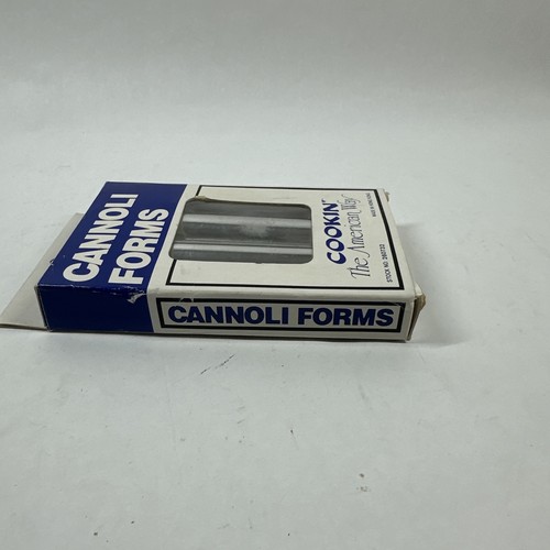 Vintage Cannoli Forms Made In Hong Kong "Cookin' The American Way" Unused In Box - Picture 3 of 6