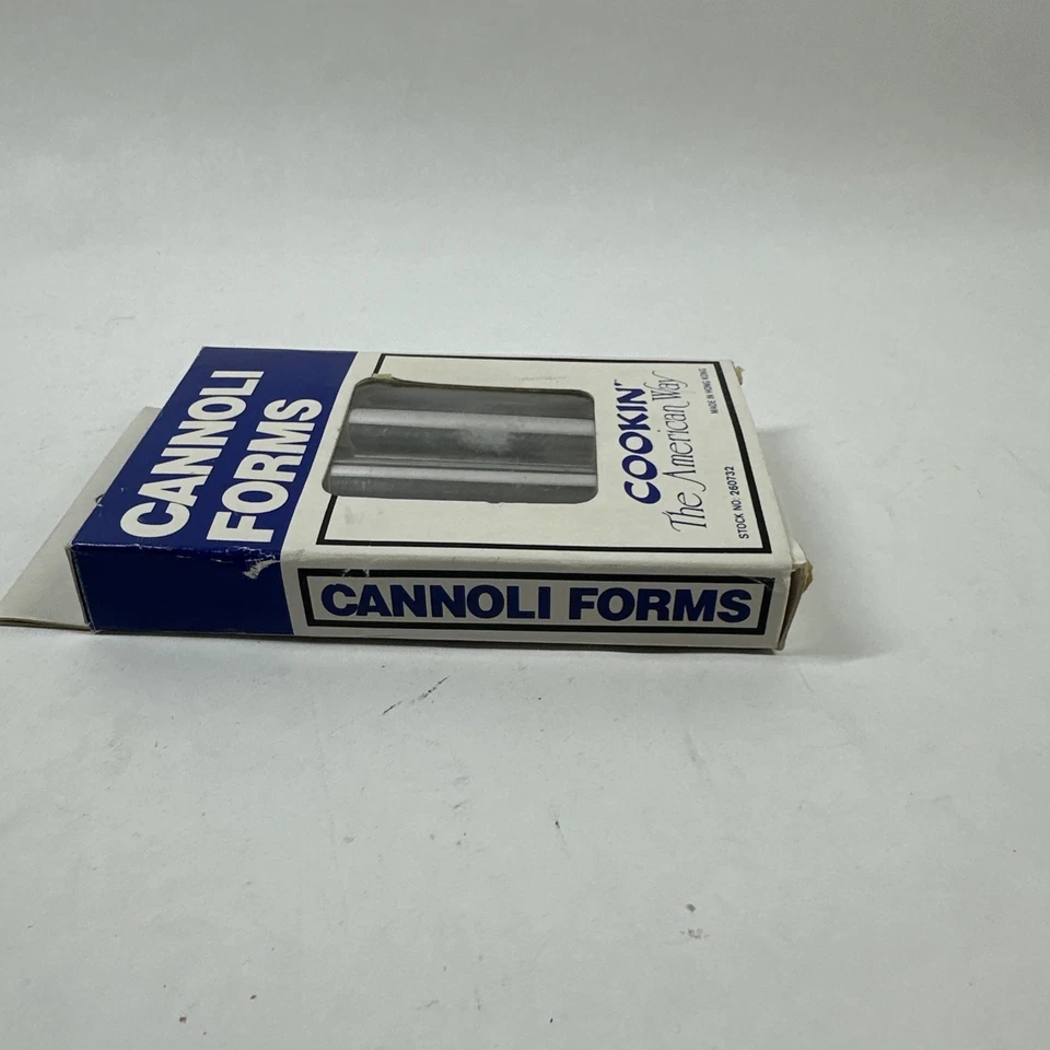 Vintage Cannoli Forms Made In Hong Kong "Cookin' The American Way" Unused In Box - Image 3 of 4