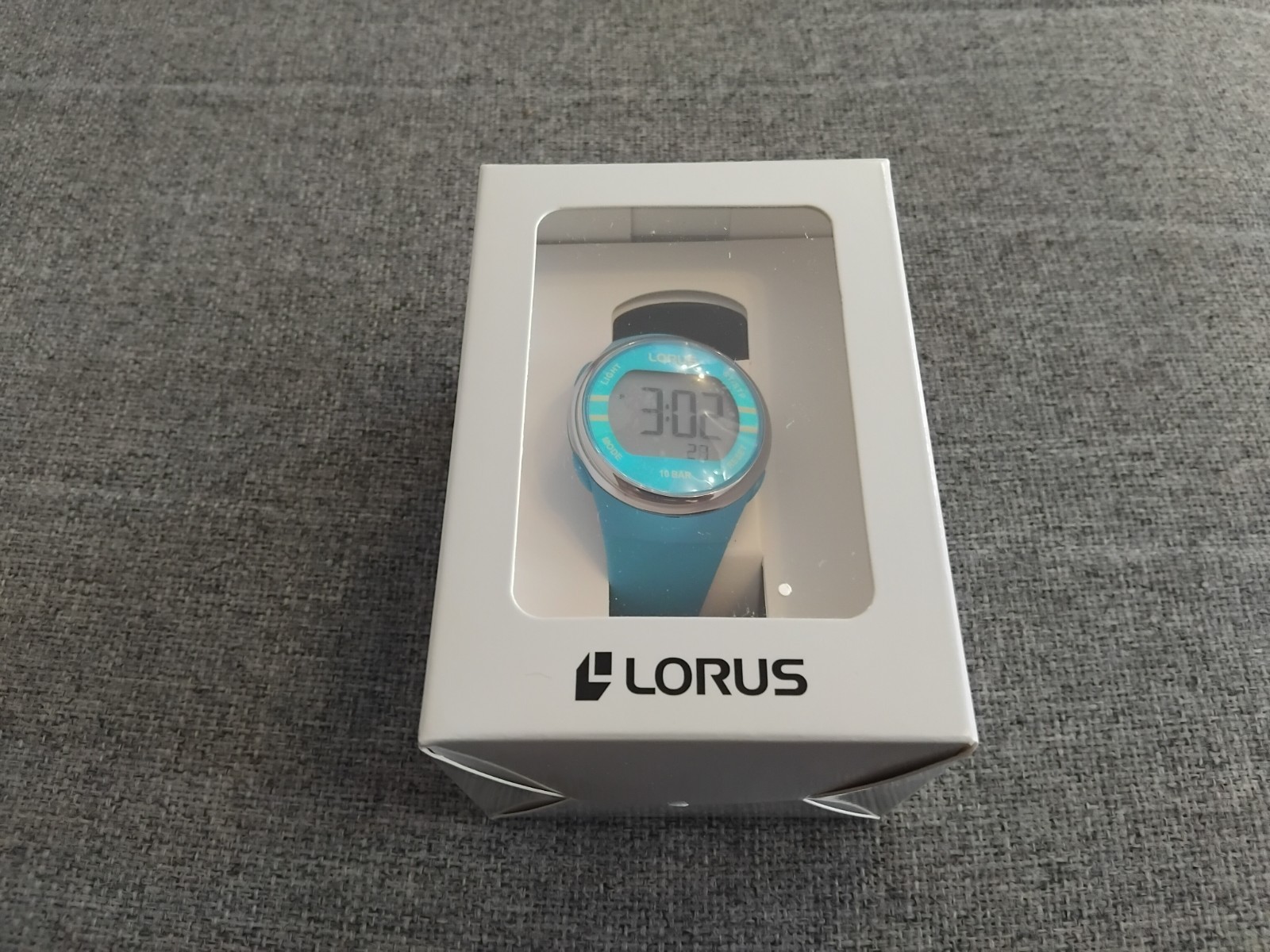 Lorus New Blue Childrens Digital Watch  With Silicone Strap