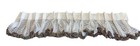 Vintage Custom Designer Pinch Pleat Ivory Valance Rustic Bohemian Fringe 94”