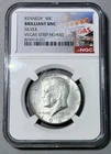 1966 Kennedy Silver Half Dollar BU NGC Vegas Strip Hoard Coin