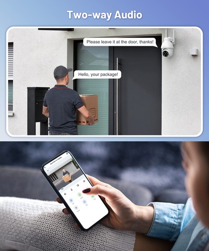 2K Security Camera Outdoor, 360° CCTV Camera, Home Security WiFi Camera - Picture 5 of 5