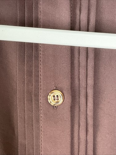Catherine's Modal lange Bluse Rollriegelärmel Knopfleiste schokobraun weich 2X - Bild 4 von 9