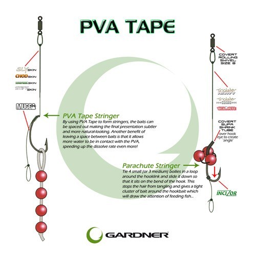 Cinta PVA Gardner Tackle - Carp Chub Barbel Bream Tench Catfish pesca gruesa - Imagen 4 de 4