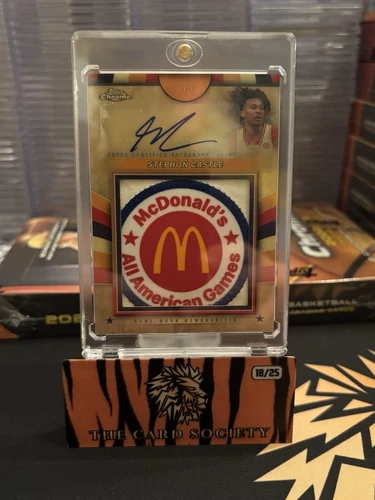 2024 Topps Chrome McDonald’s Stephon Castle Superfractor 1/1 Auto GU Patch