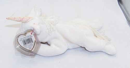 TY BEANIE BABY 1993 MYSTIC UNICORN YARN MANE BEAN BAG PLUSH WITH TAG & PROTECTOR - Picture 3 of 5