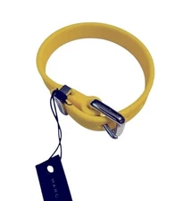 MARC BY MARC JACOBS Buckle Yellow Silicone Rubber Bracelet Grapefruit Zest / NEW