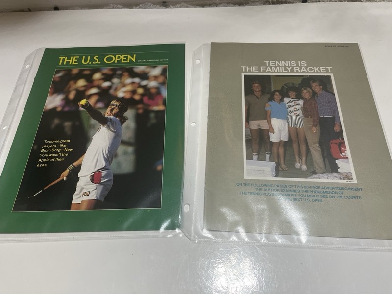 14 PAGE BJORN BORG THE U.S. OPEN ORIGINAL SPECIAL ADVERTISING SECTION