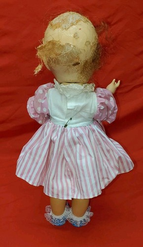 VINTAGE 16" IDEAL SAUCY WALKER DOLL W16 SLEEP EYES & CRIER HARD PLASTIC - Picture 4 of 11