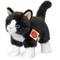 Teddy Hermann 91820 - Katze Stehend, Schwarz Weiß, 20 Cm | Deutsch | 918202