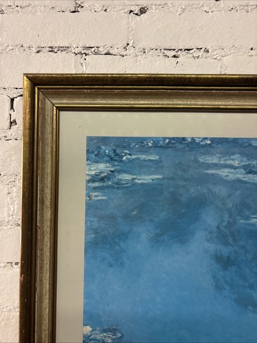 Vintage 1990 gerahmter Claud Monet Seerosen Druck Kunstinstitut Chicago - Bild 7 von 11
