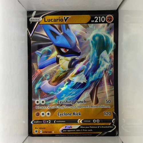 Lucario V 078/189 Astral Radiance Ultra Rare Englisch