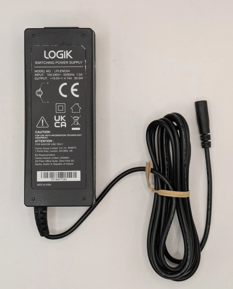 LOGIK LPLENO24 switching power supply for Lenovo laptop 90W - Image 2 of 4