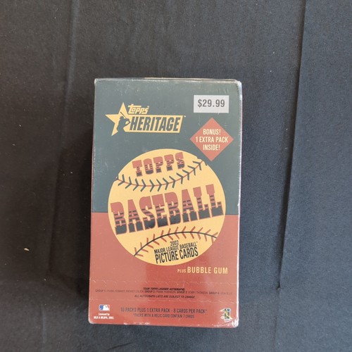 Retail Box 2002 Topps Heritage card