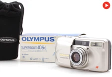 Olympus Super zoom 105G Point & Shoot 35mm Film Camera JAPAN [Top MINT in Box]