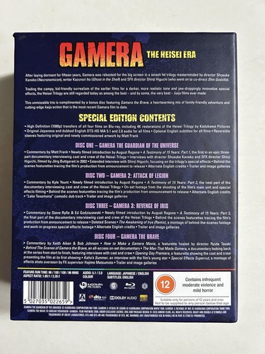 Gamera The Heisei Era Arrow 4 Disc Special Edition Blu-Ray Box Set - Picture 3 of 3