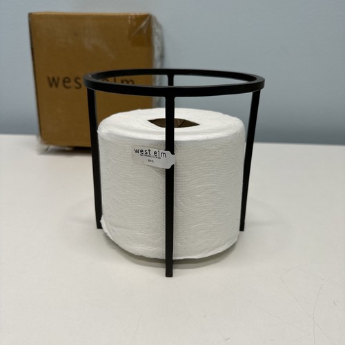 West Elm Toilet Paper Stand Round Bronze NEW 9072763 Spare toilet paper holder J - Picture 4 of 17