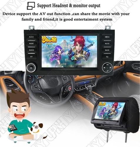 7'' Android 13 Car Stereo Radio GPS 1G+16G For Mercedes SLK-Class R171 2004-2010 - Zdjęcie 20 z 22